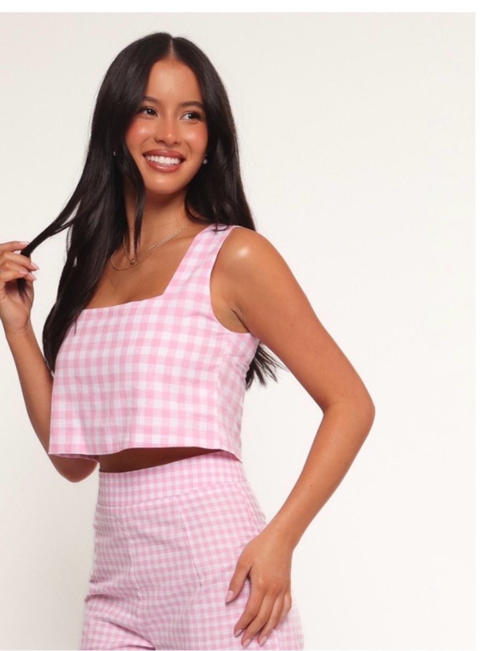 NWT Petal & Pup Devlin Cotton Top - Pink Gingham